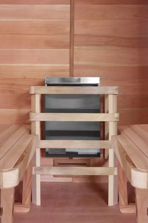 Electric heater in a sauna