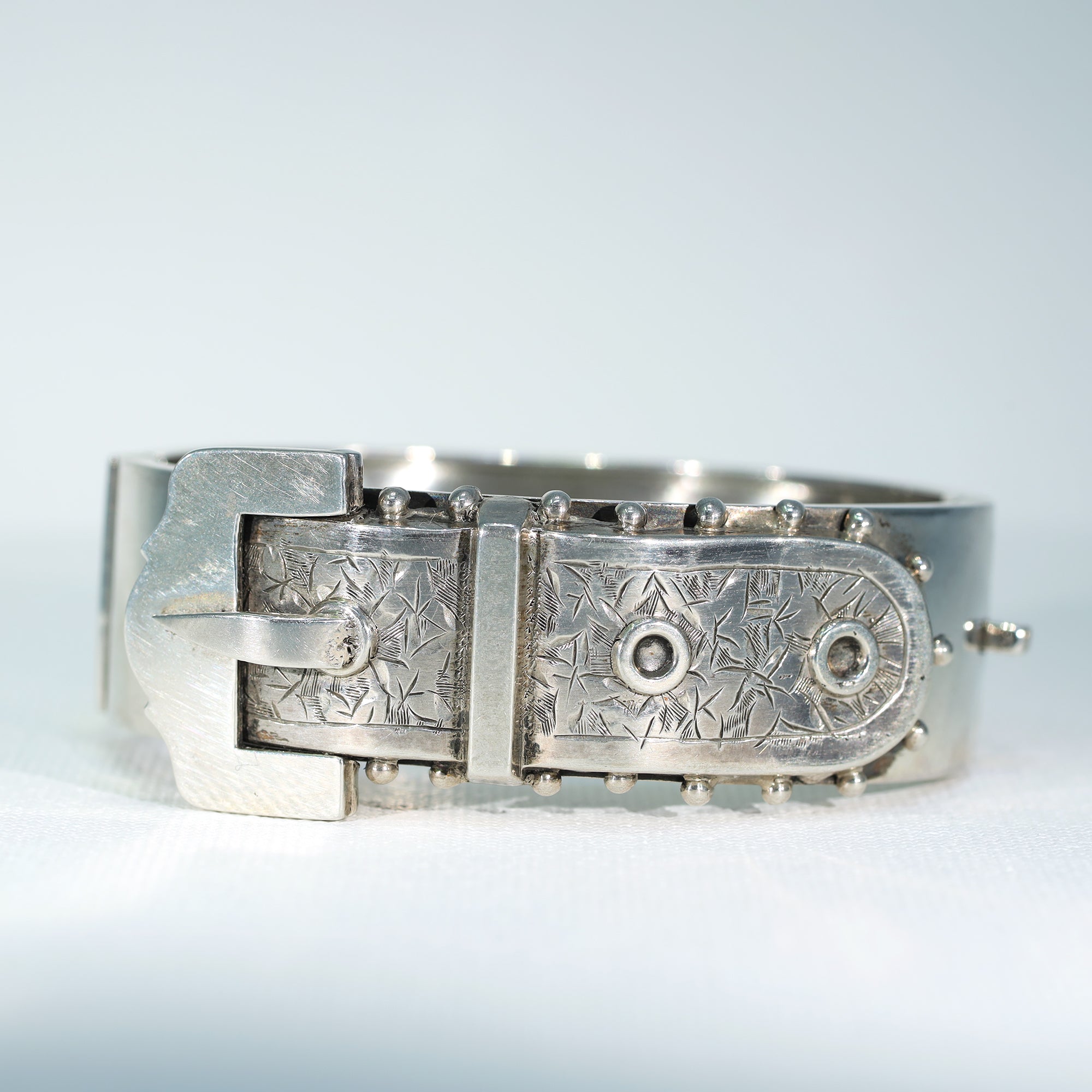 Retro 18K Rose Gold Estate Diamond Buckle Bracelet – Long's Jewelers