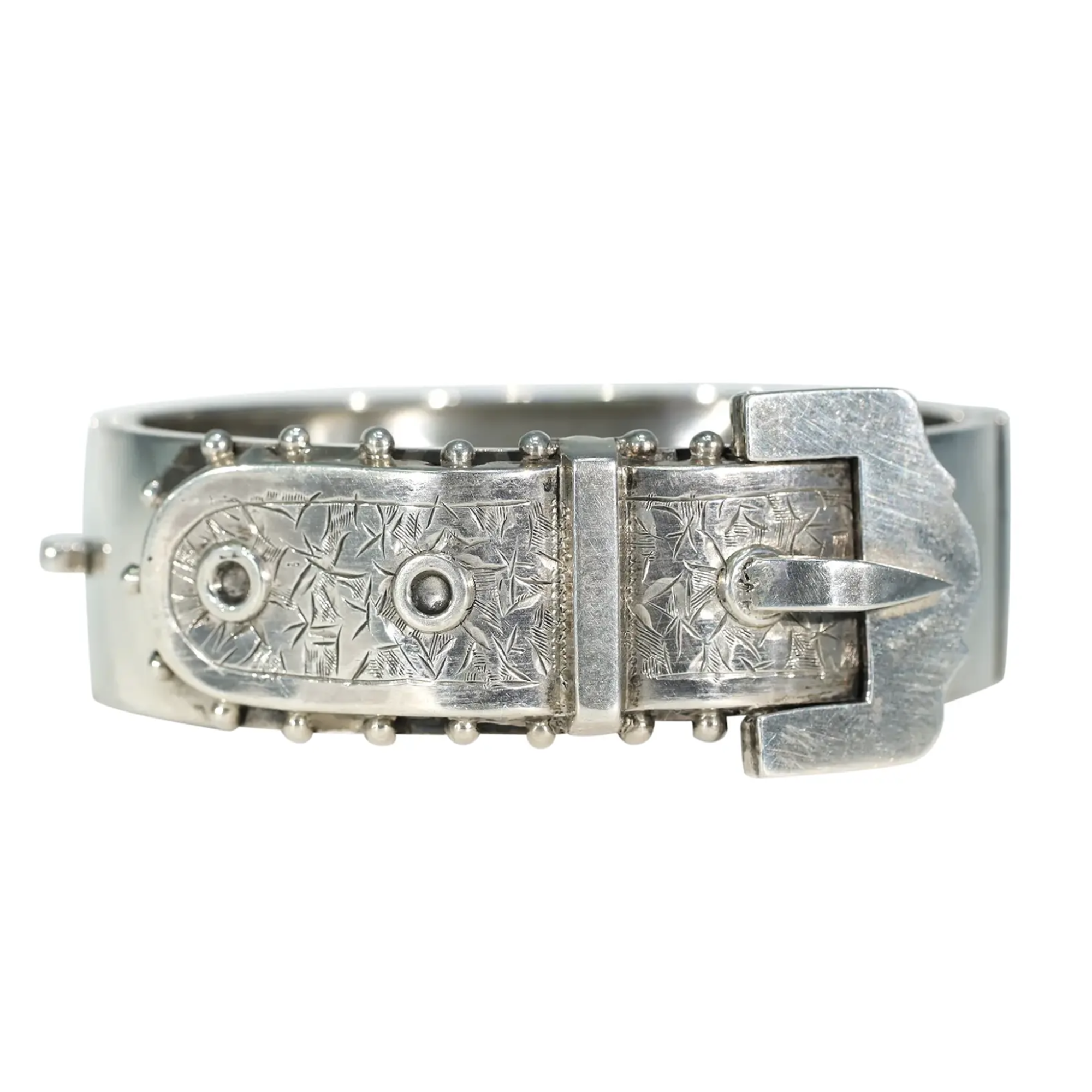 Vintage Rolled Gold Engraved Belt Buckle Bangle Bracelet – Boylerpf