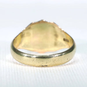 Vintage 1970s Gold Signet Ring Blank 9k Gold - Victoria Sterling