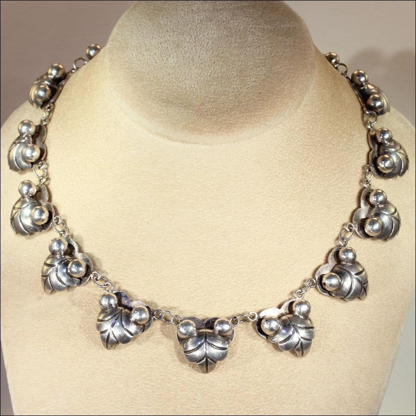 Vintage South African Silver Collar Necklace - Victoria Sterling ...