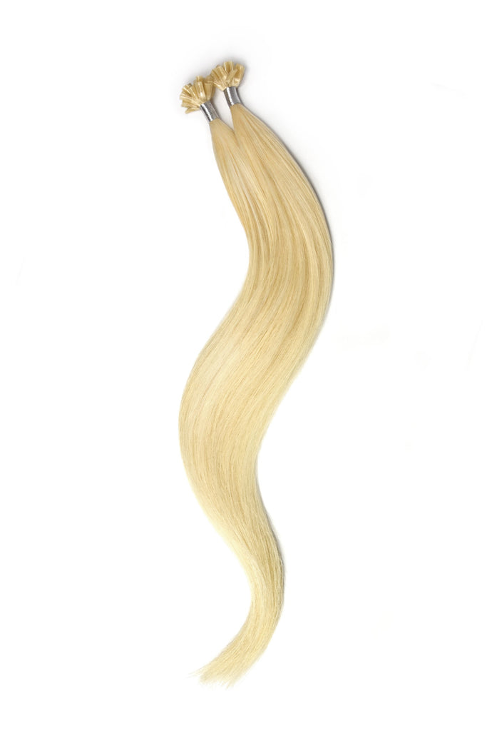 Nagelspitze / U-Spitze Pre-bonded Remy Human Hair Extensions - Lightest Blonde (#60)