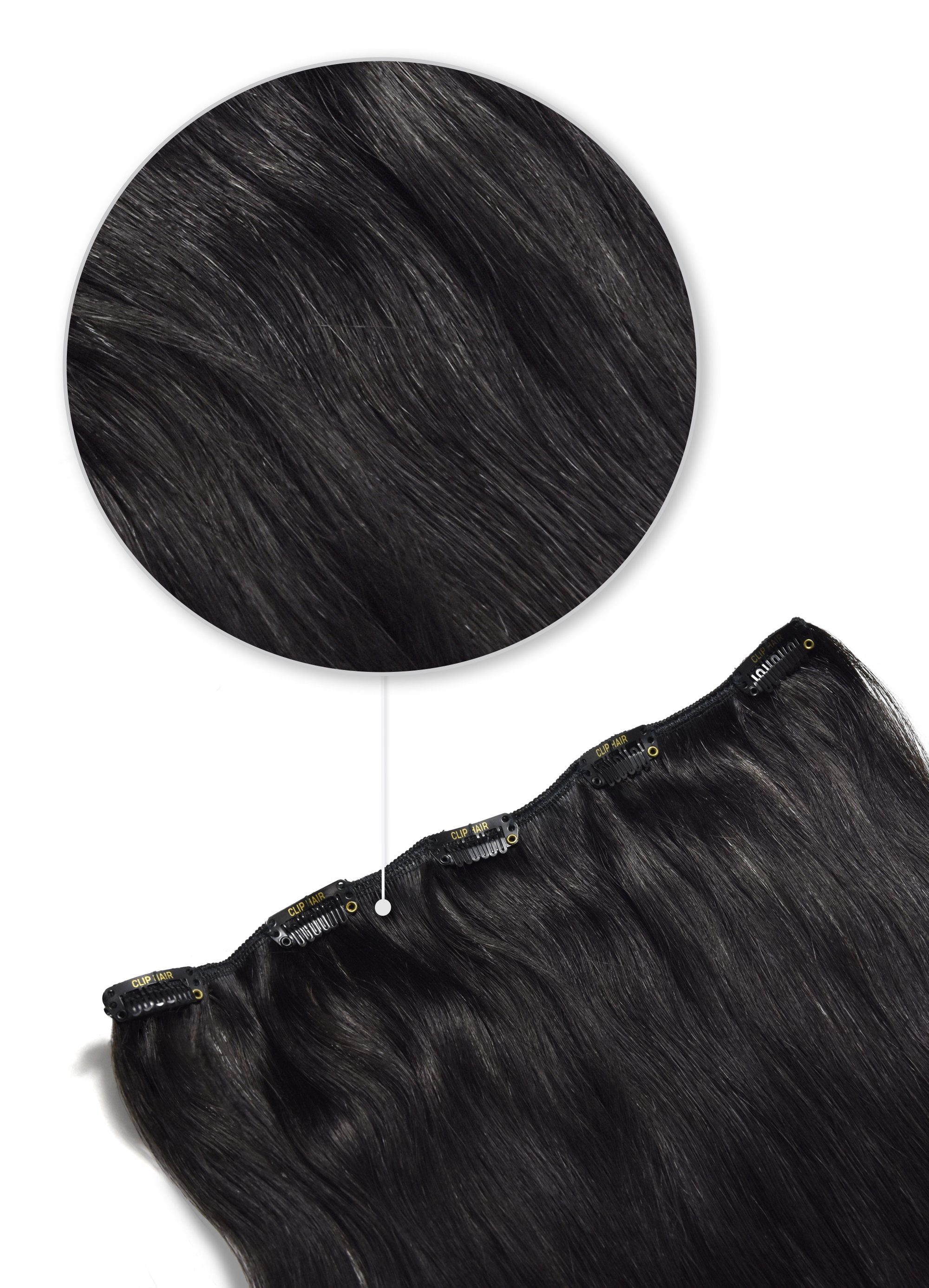 Shop Black Clip In Hair Extensions at Cliphair US | Cliphair US