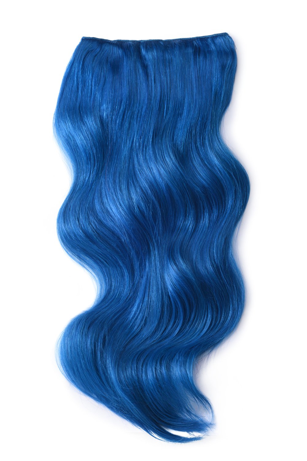 blue human hair extensions