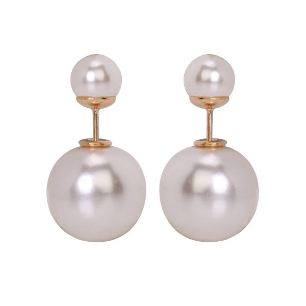 Gum Tee Mise en Style Tribal Earrings - Pearl White