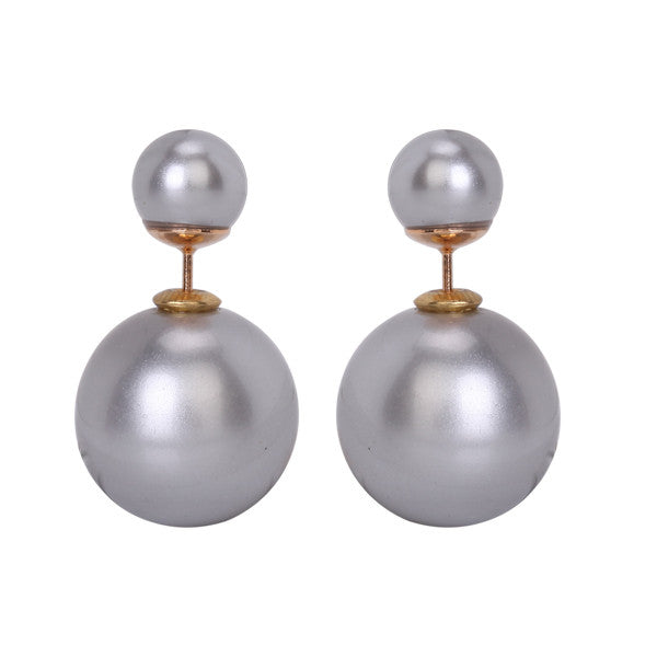 Gum Tee Mise en Style Tribal Earrings - Metallic Silver