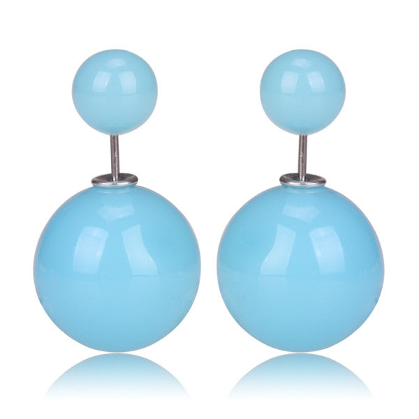 Gum Tee Mise en Style Tribal Earrings - Jelly Bean Baby Blue