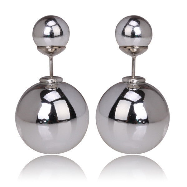 Gum Tee Mise en Style Tribal Earrings - Silver Plated