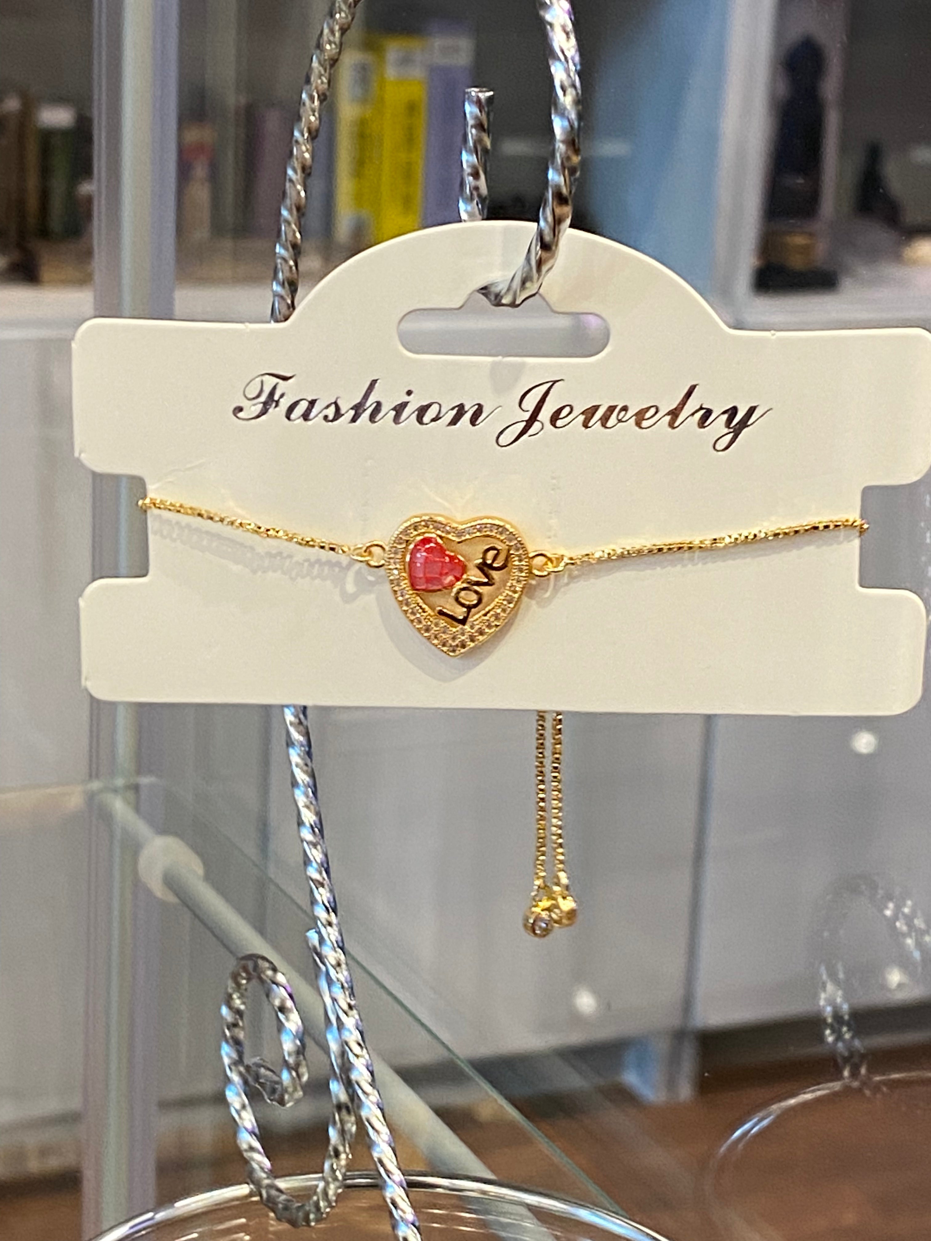 Fashion Jewelry Dainty Gold Color Love Bracelet