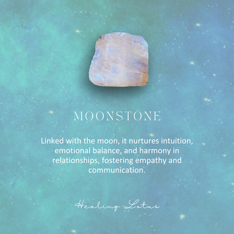 Moonstone profile for healing crystals in Pisces Season