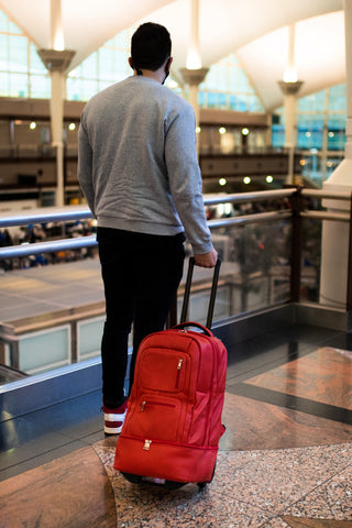 Red Carry-On Wheels