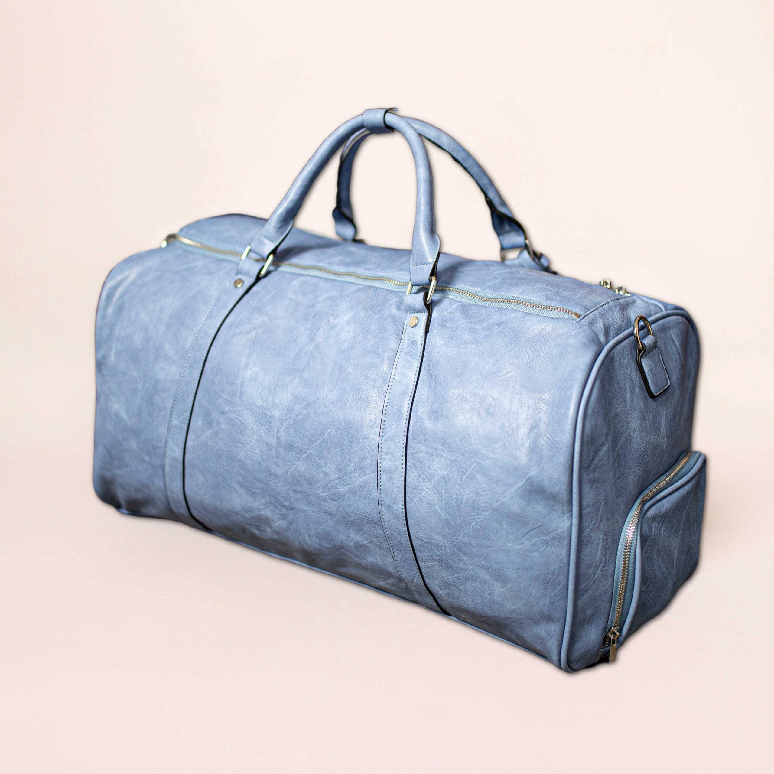 Royal Blue Tumbled Leather Roller Bag (Only 200 Made)