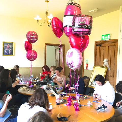 fascinator making hen do