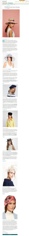 Awon Golding Millinery in the Telegraph online 