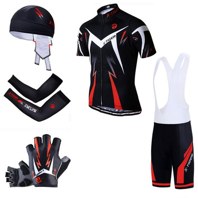 conjunto de roupa de ciclismo