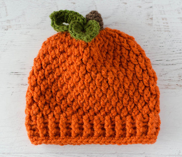 Pumpkin Hat Pattern in All Sizes Crochet 365 Knit Too