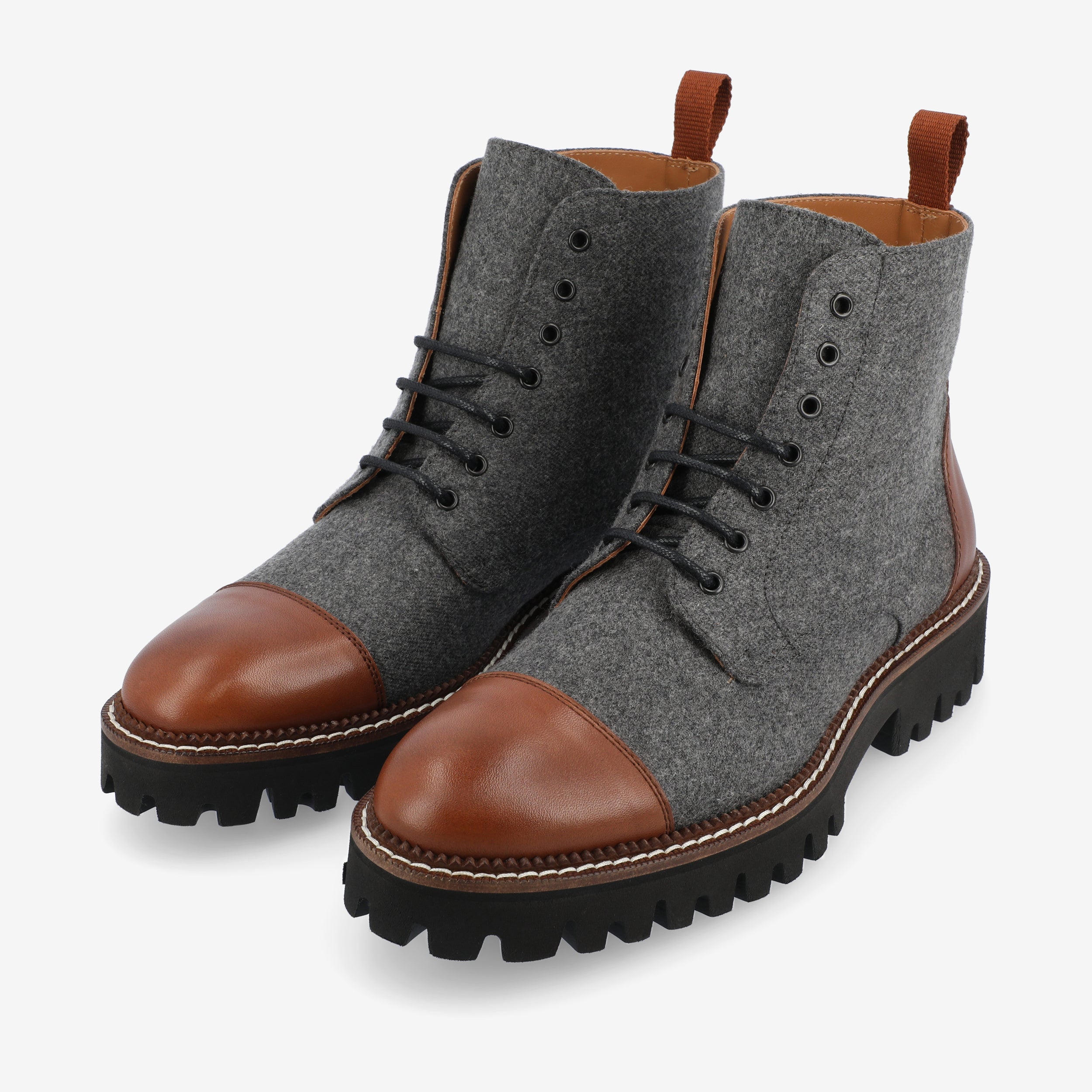 The Jill Boot in Grey/Brown