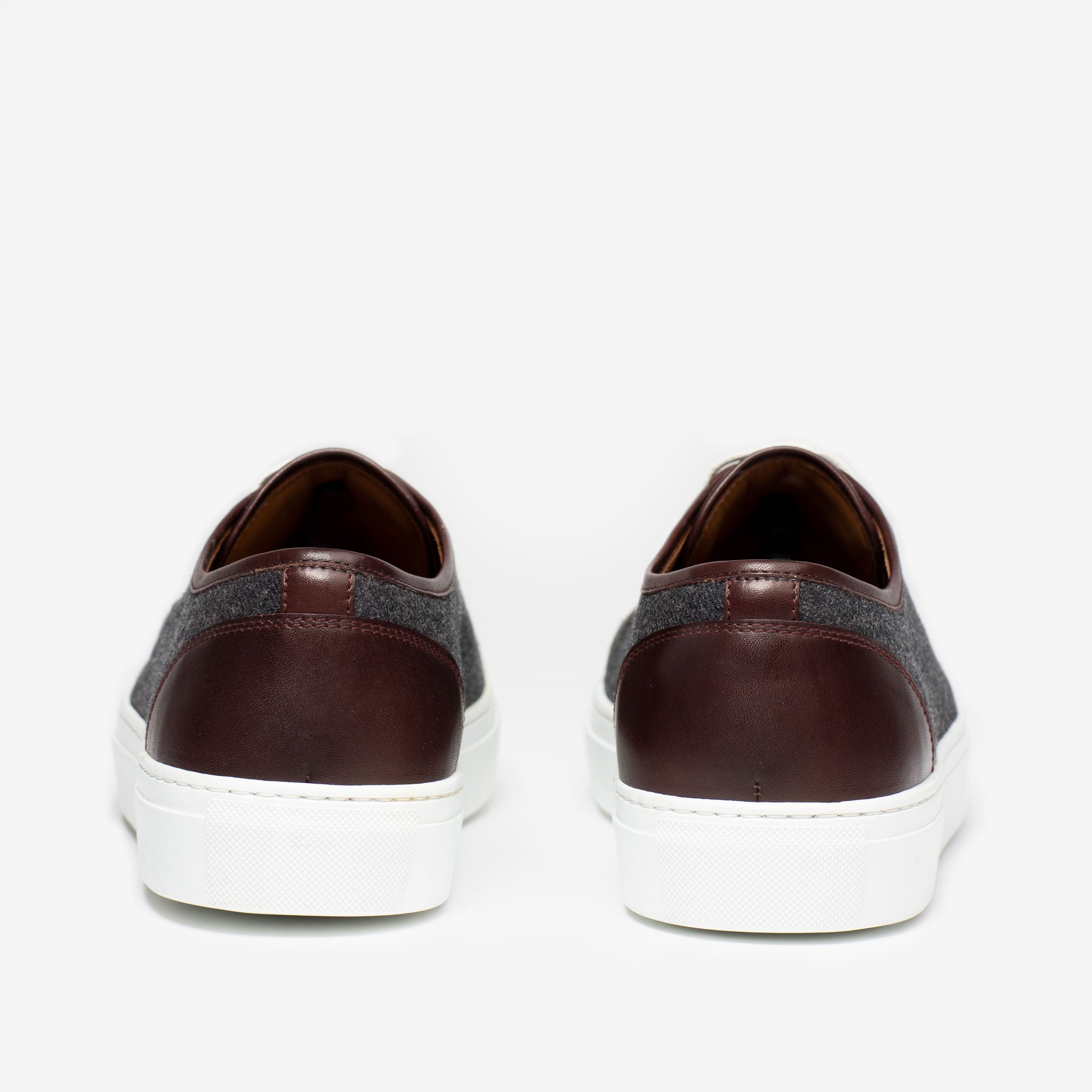 The Jack Sneaker in Grey/Oxblood