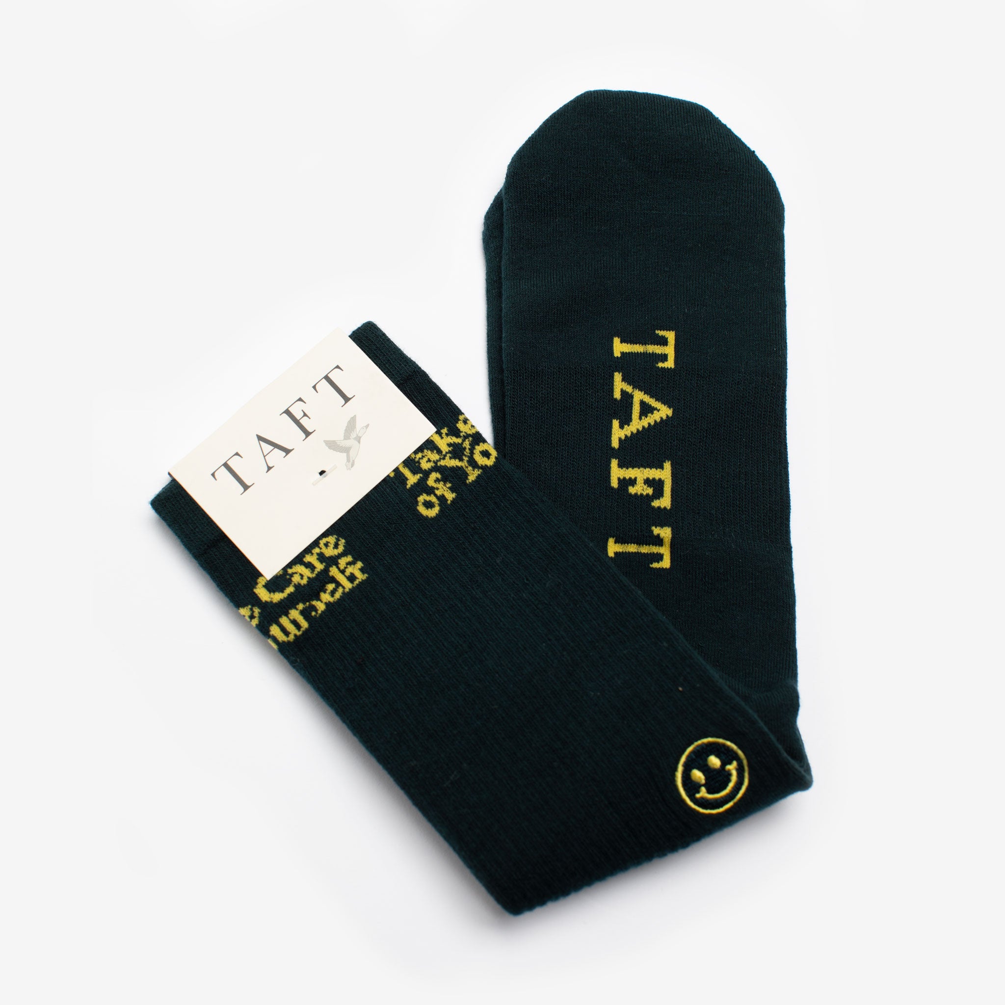 The Take Care Crew Sock in Dark Green