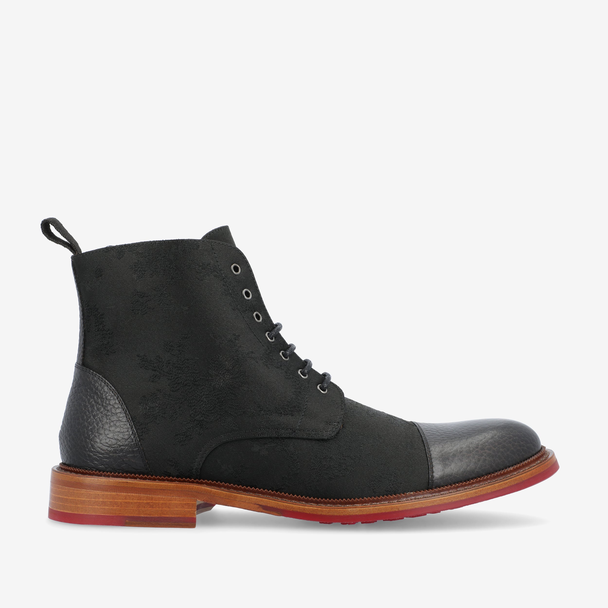 The Jack Boot - Grey / Oxblood Leather | TAFT