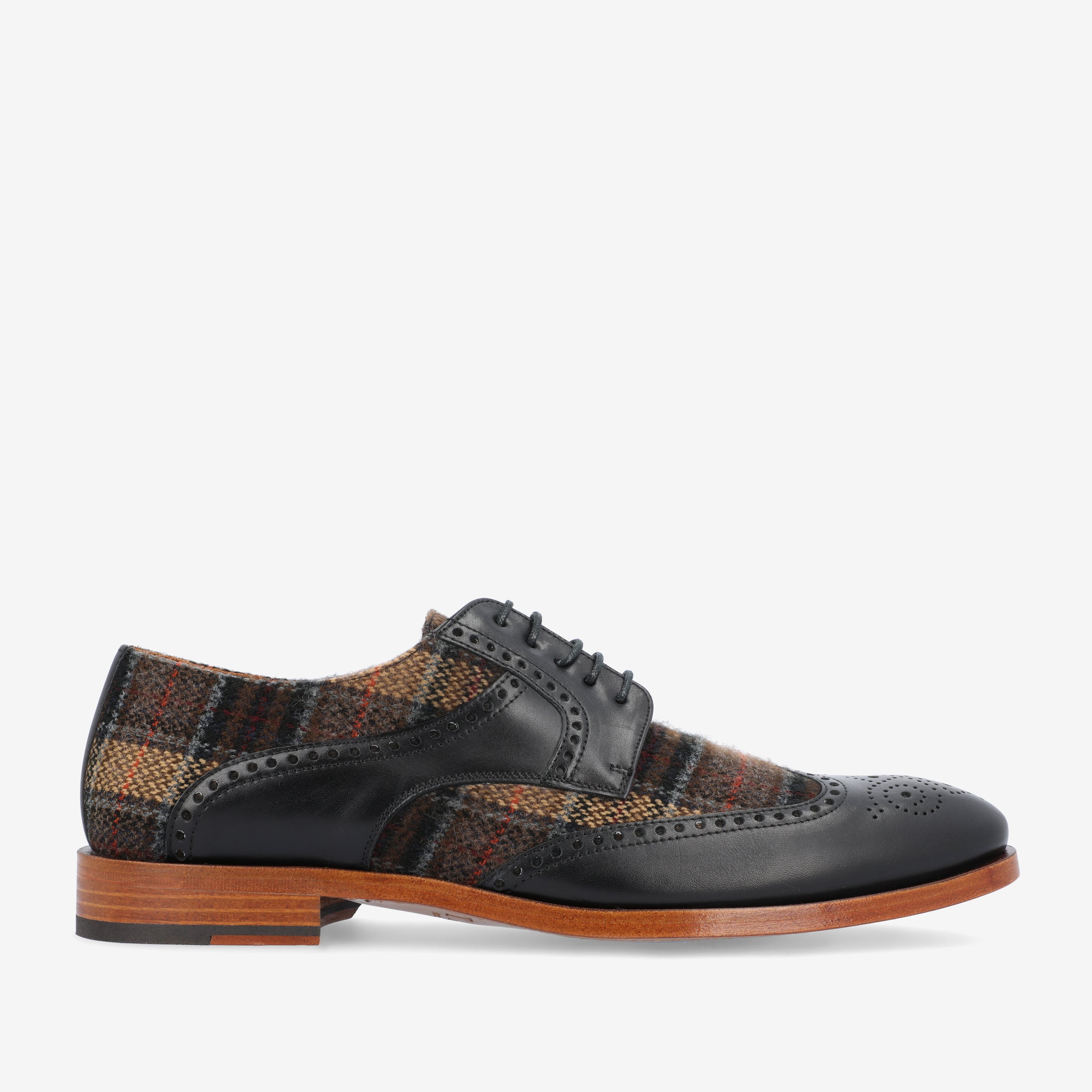 The Wallace Shoe in Brown Tartan (Last Chance, Final Sale)