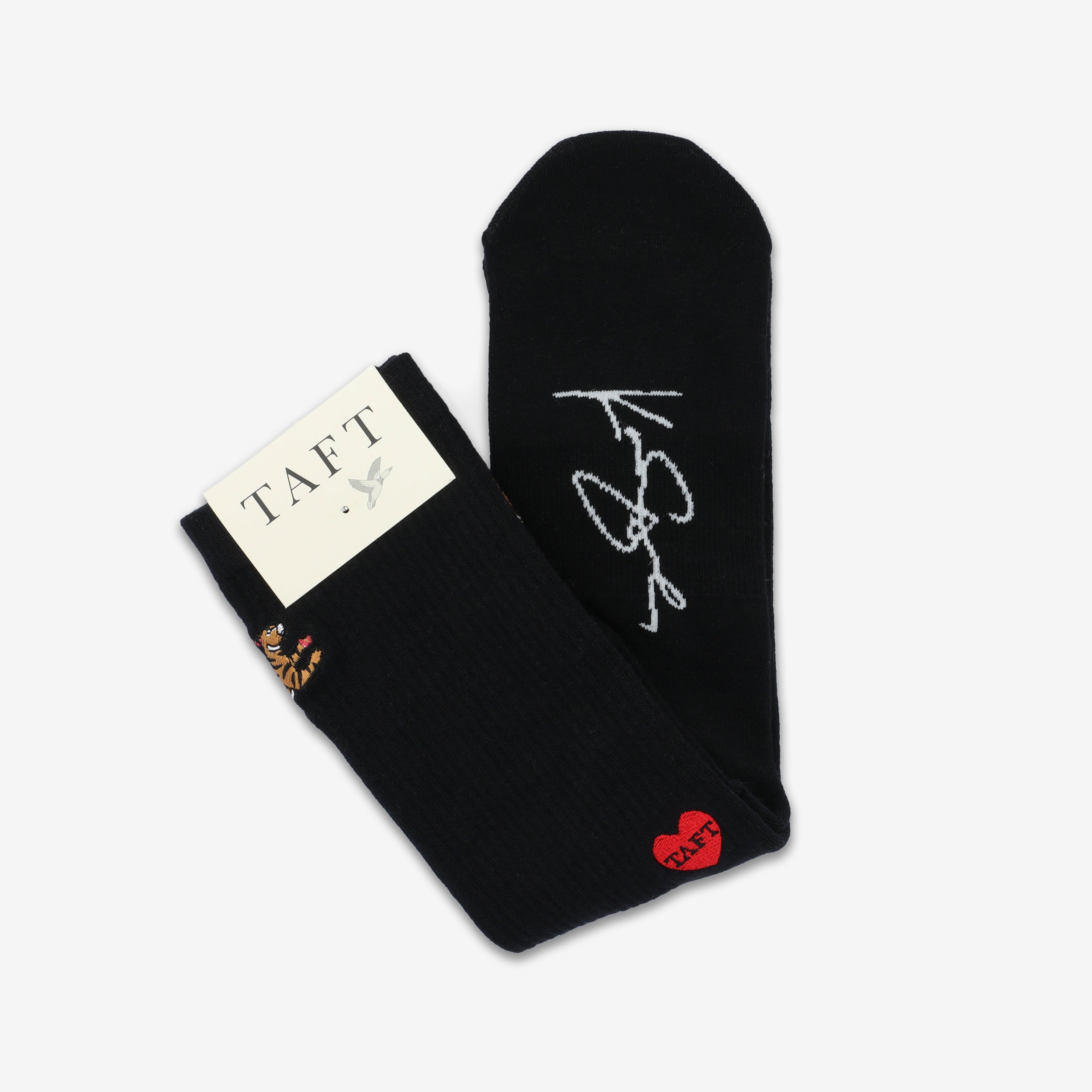 The Crew Sock in Black Tiger