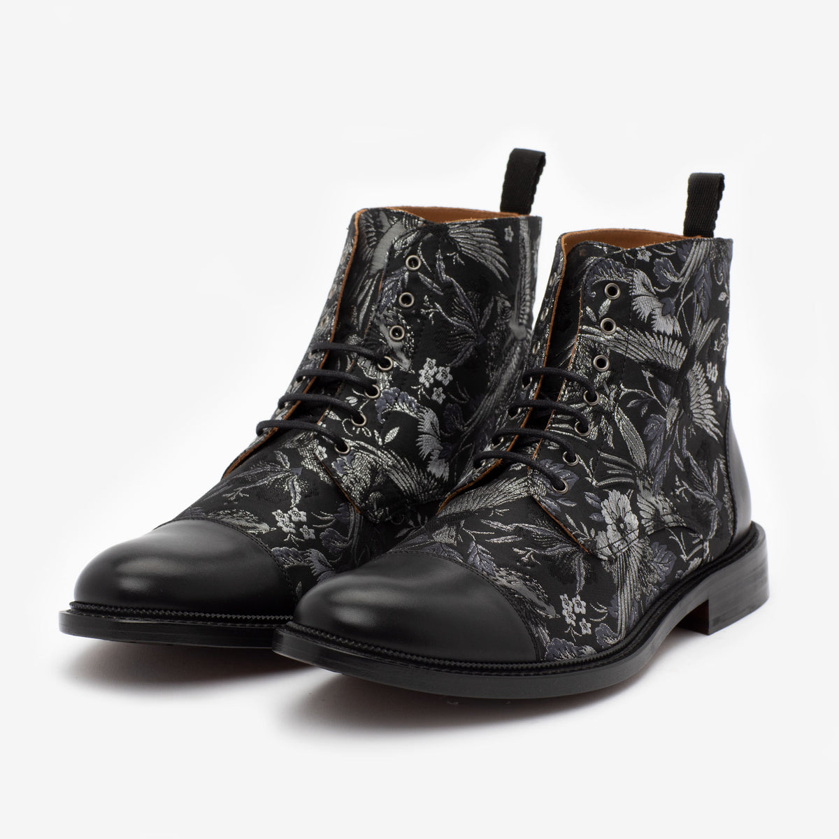 The Jack Boot in Dark Sky - Floral Boots | TAFT
