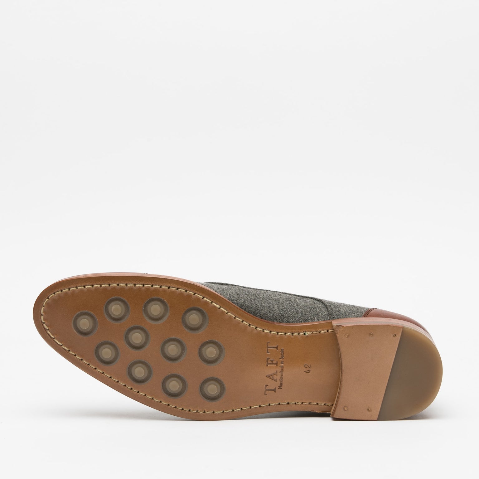 The Jack Shoe - Grey/Brown Leather Shoes | TAFT