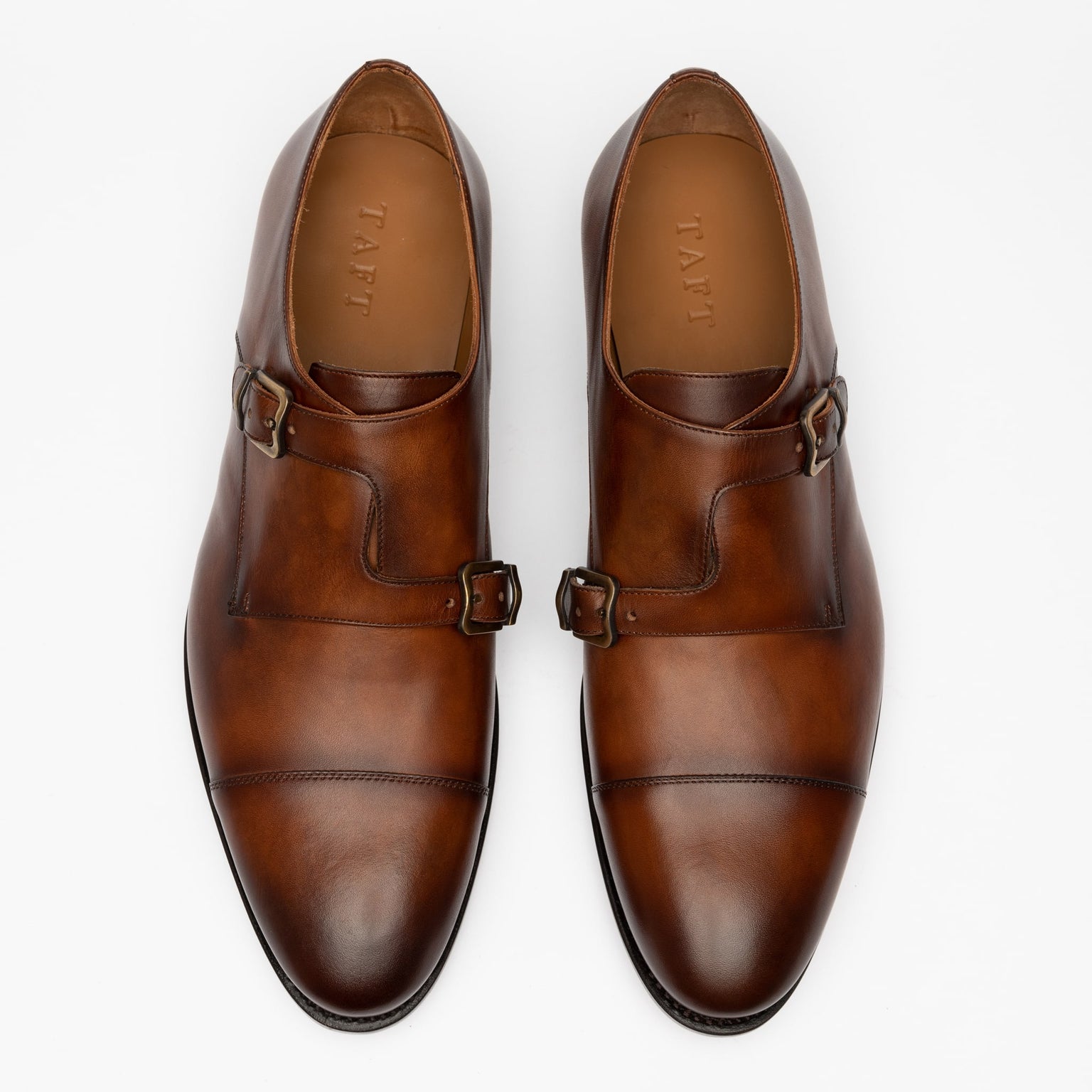 The Prince Shoe in Coffee - Double Monk Strap Shoes | TAFT