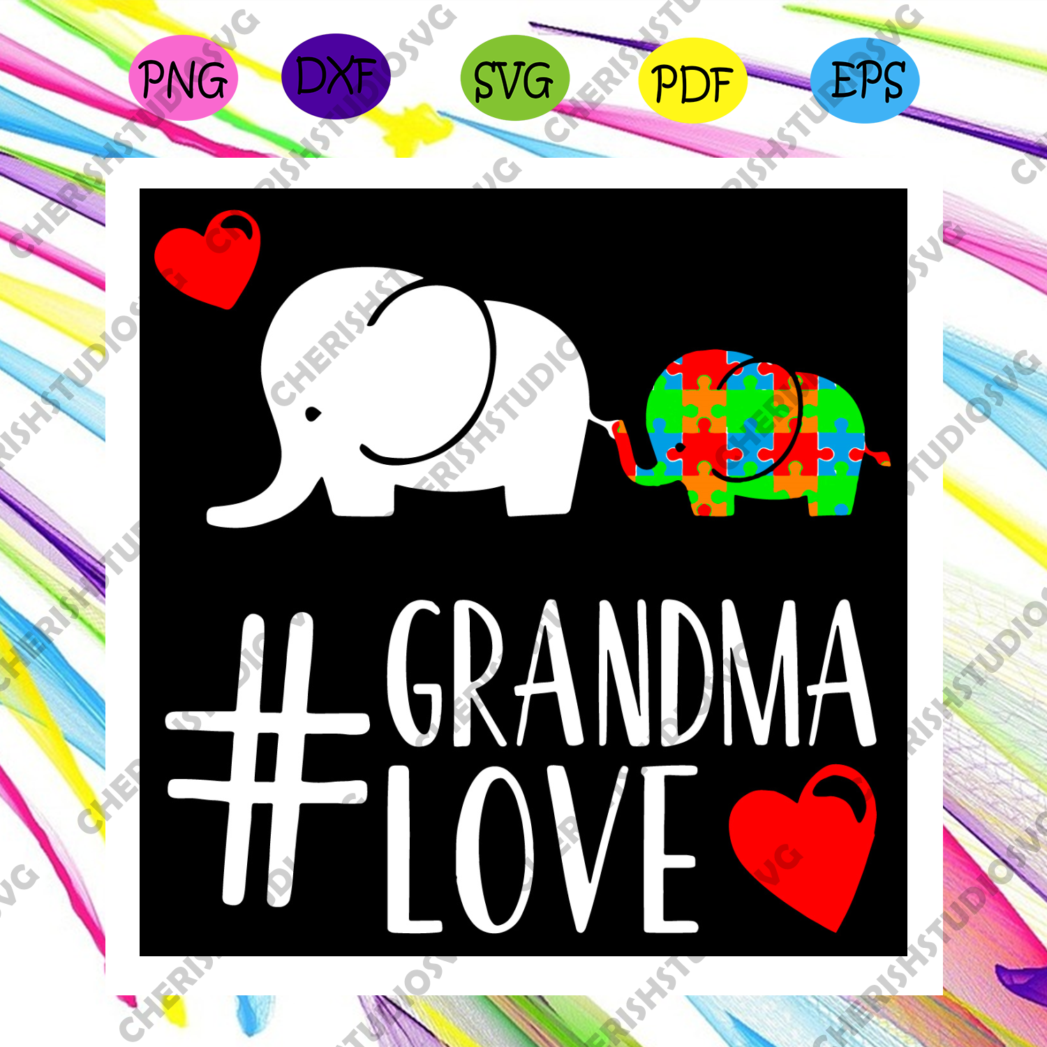 Download Grandma Love Svg Autism Svg Awareness Svg Autism Awareness Svg Gra Cherishsvgstudio