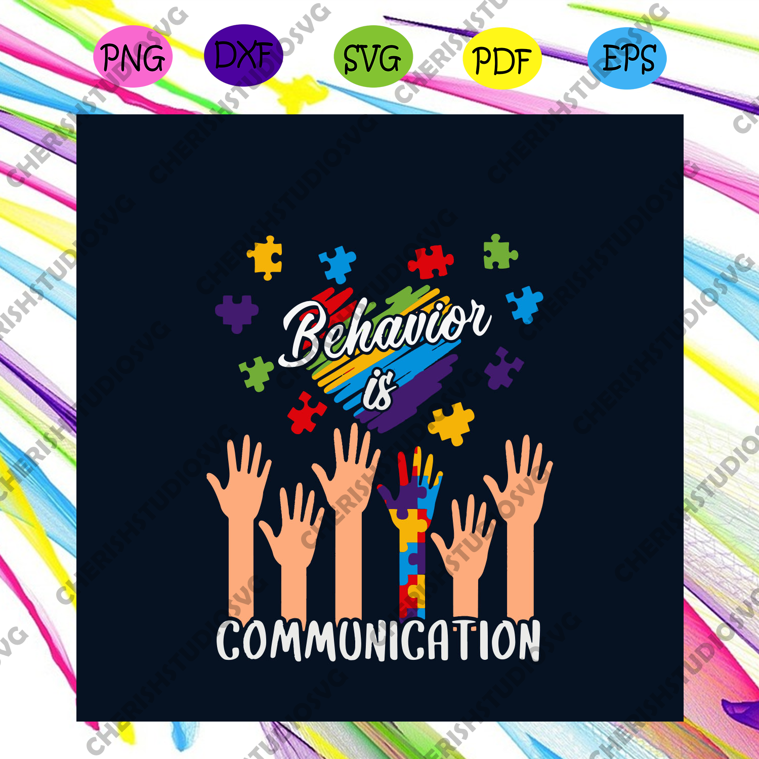 Download Autism Awareness Behavior Is Communication Svg Autism Svg Autism Beh Cherishsvgstudio