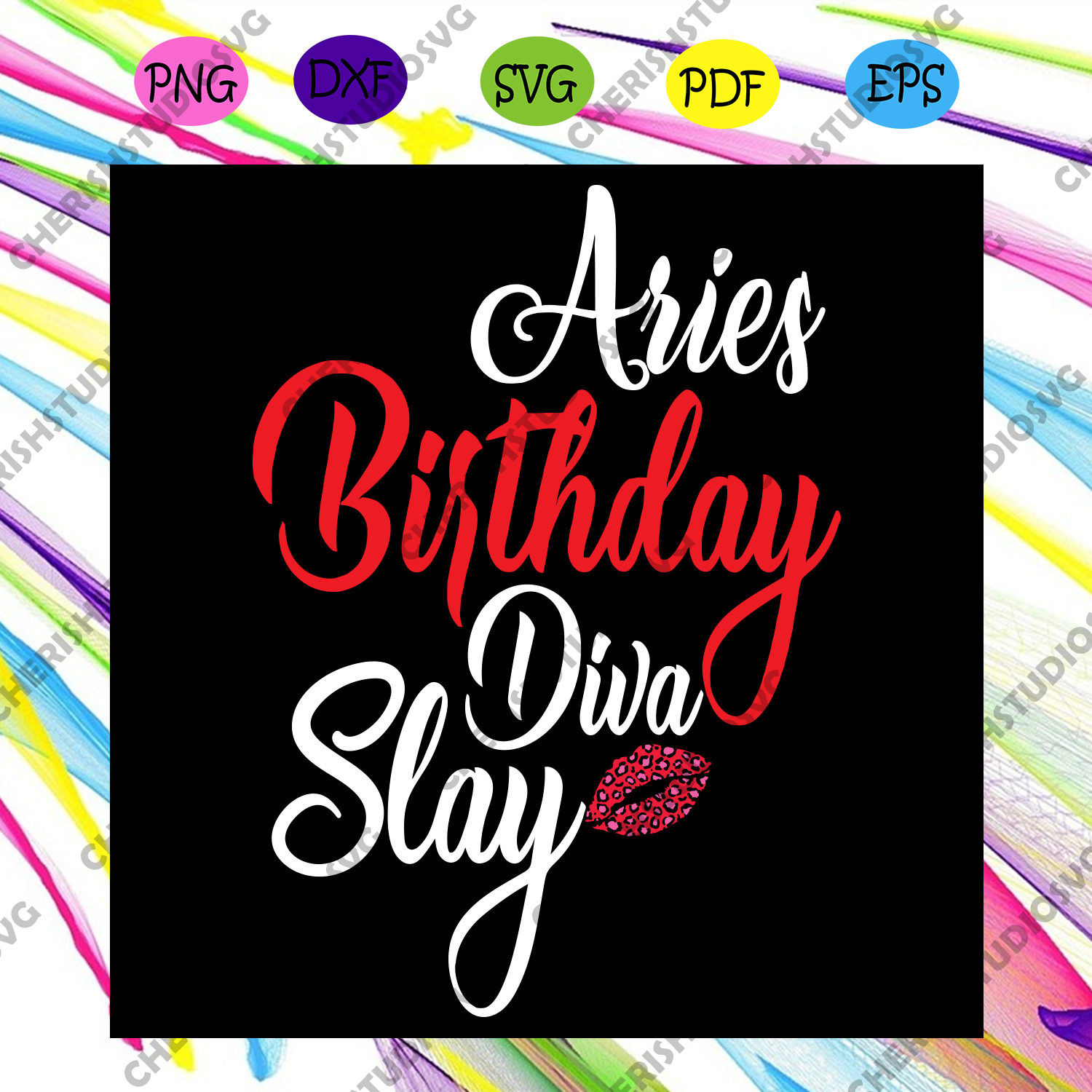 Download Aries Queen Birthday Diva Slay Svg Birthday Svg Aries Svg Birthday Cherishsvgstudio