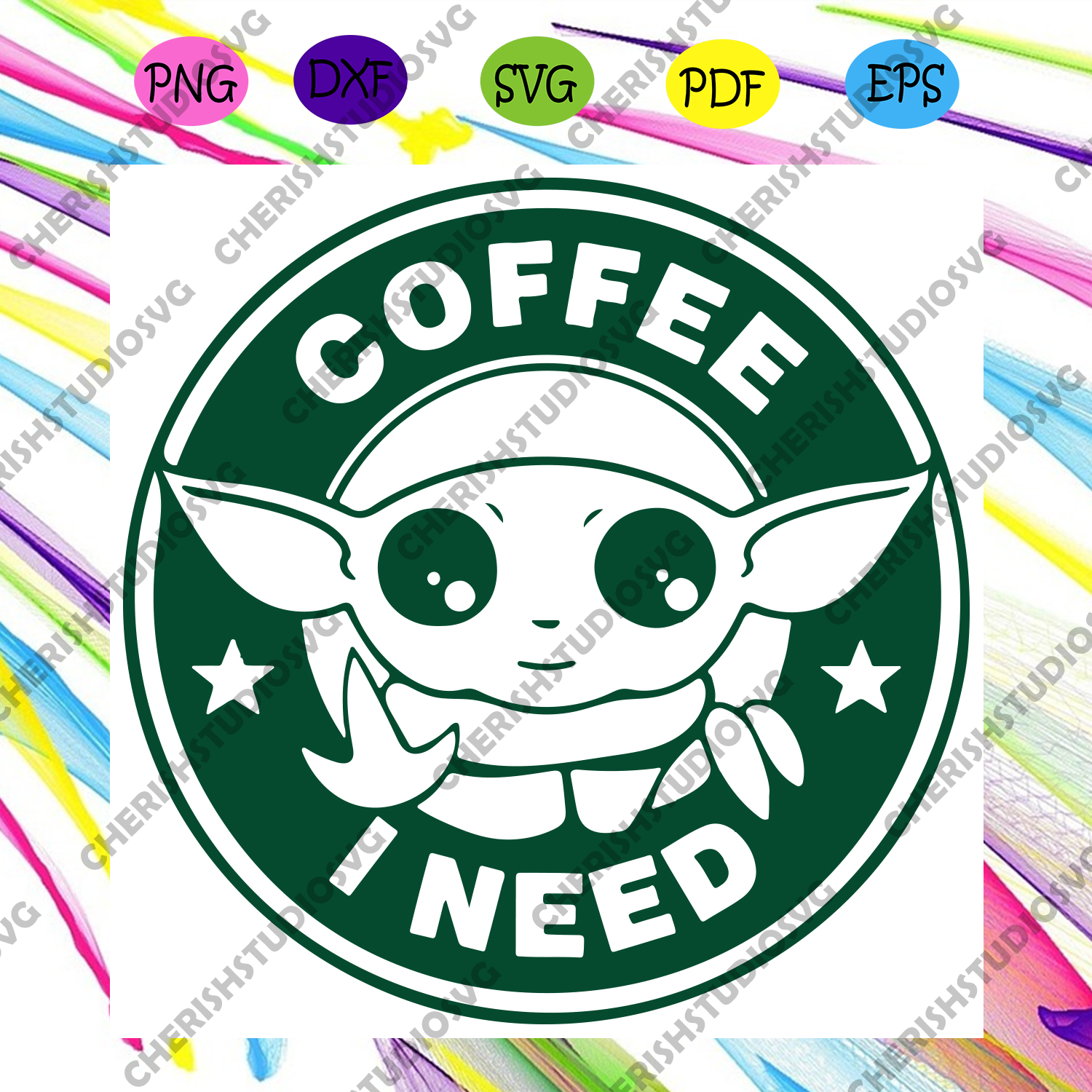 Baby Yoda Coffee I Need Svg Baby Yoda Svg Star War Svg Yoda Svg Co Cherishsvgstudio