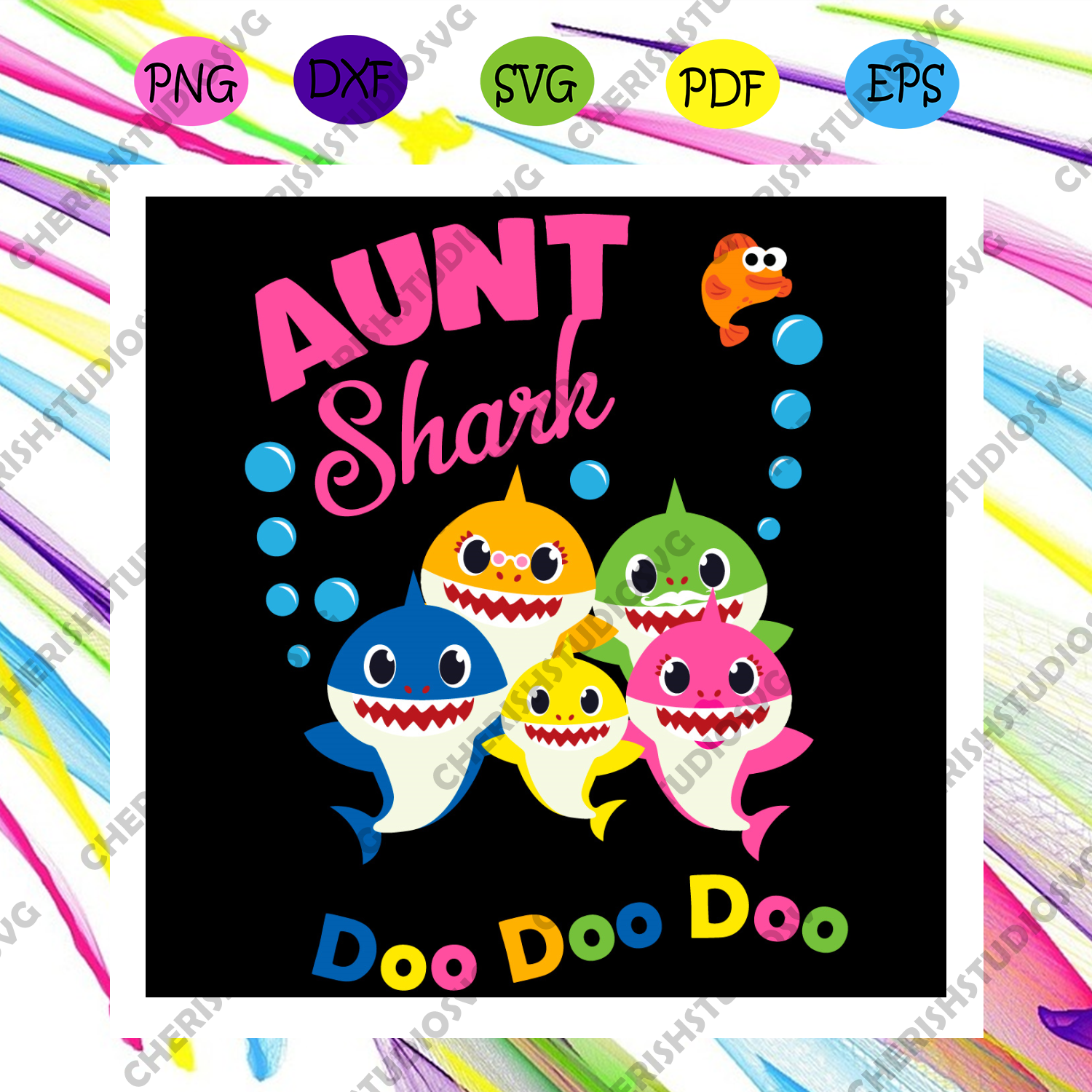 Download Aunt Shark Doo Doo Doo Svg Trending Svg Aunt Shark Svg Baby Shark S Cherishsvgstudio