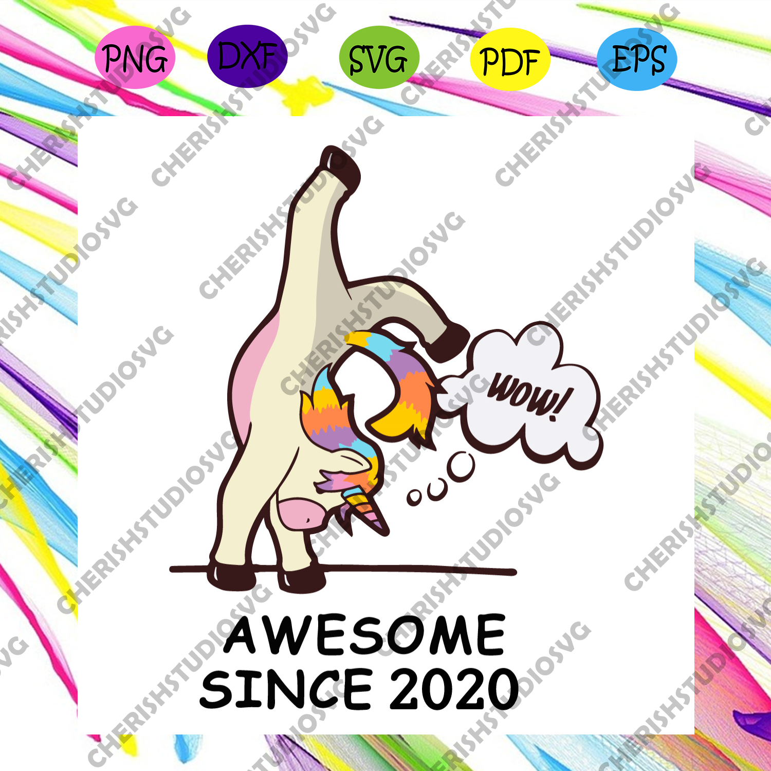 Download Unicorn Birthday Awesome Since 2020 Svg Birthday Svg Unicorn Svg Ra Cherishsvgstudio