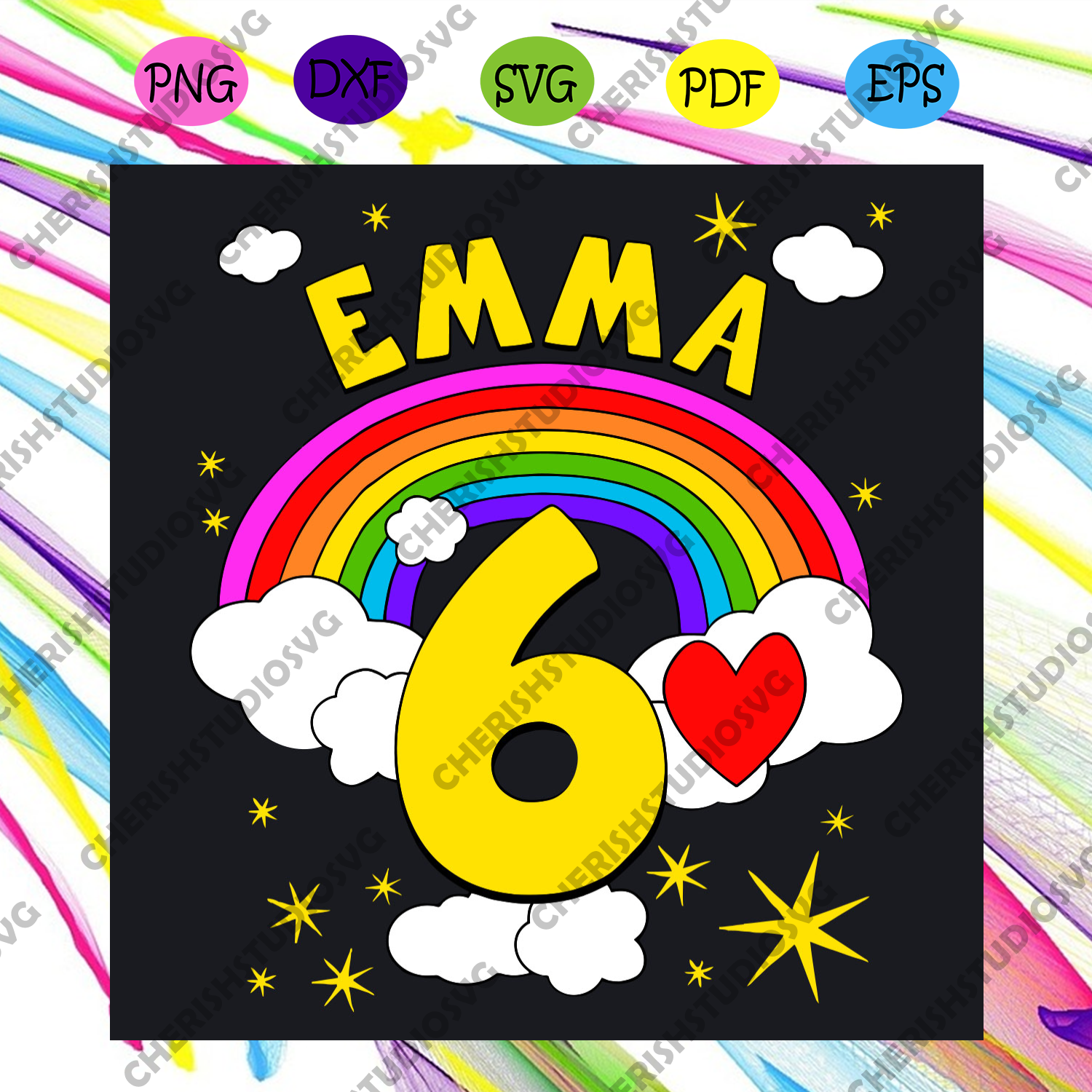 Download Emma 6th Birthday Svg Birthday Svg Emma Birthday Svg Birthday Girl Cherishsvgstudio