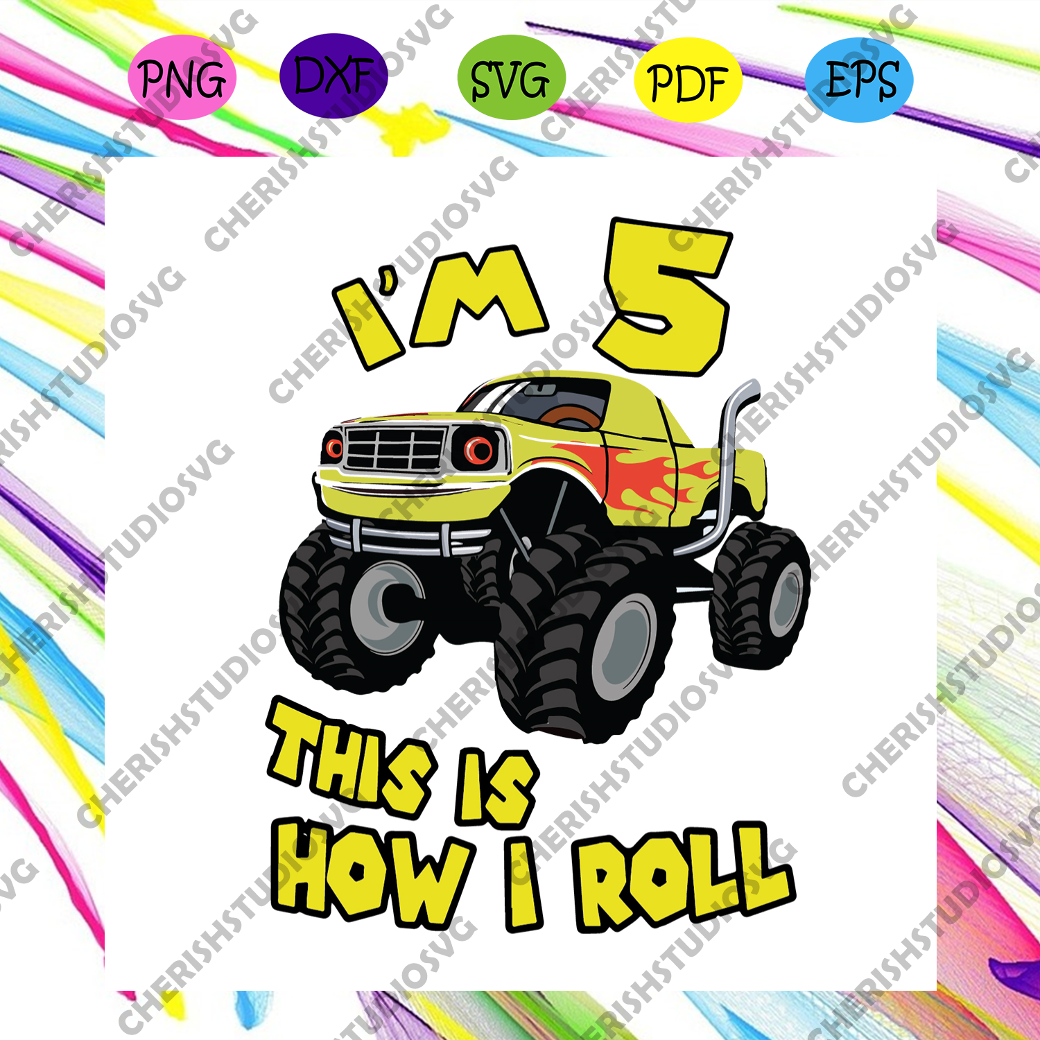 Free Free 50 Monster Truck Birthday Svg SVG PNG EPS DXF File