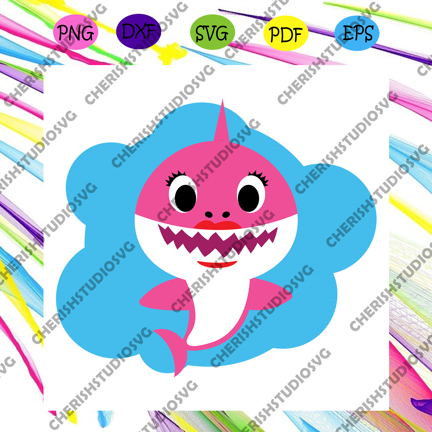 Download Baby Shark Smiling Svg Trending Svg Shark Svg Shark Family Svg Bir Cherishsvgstudio