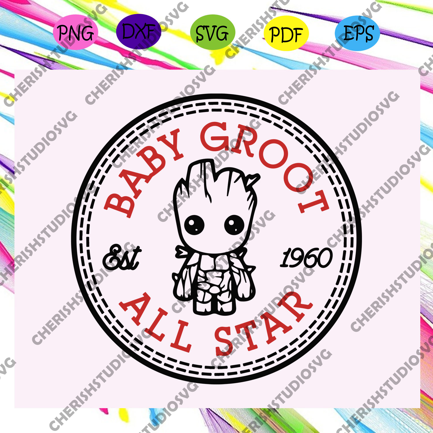 Download Baby Groot All Star Est 1960 Marvel Marvel Svg Baby Groot Baby Gro Cherishsvgstudio