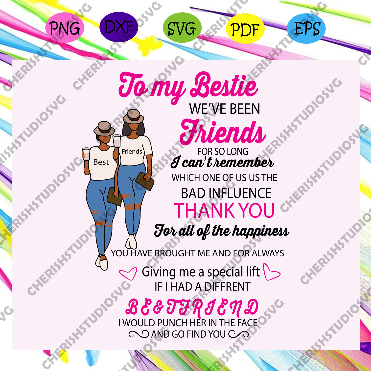 Download Bestie For Life Svg Friends Forever Svg Bestie Svg Best Friend Svg Cherishsvgstudio