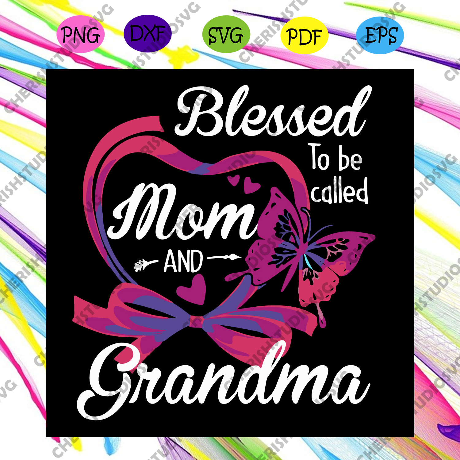 Download Blessed To Be Called Mom And Grandma Svg Mothers Day Svg Mom Svg Gr Cherishsvgstudio