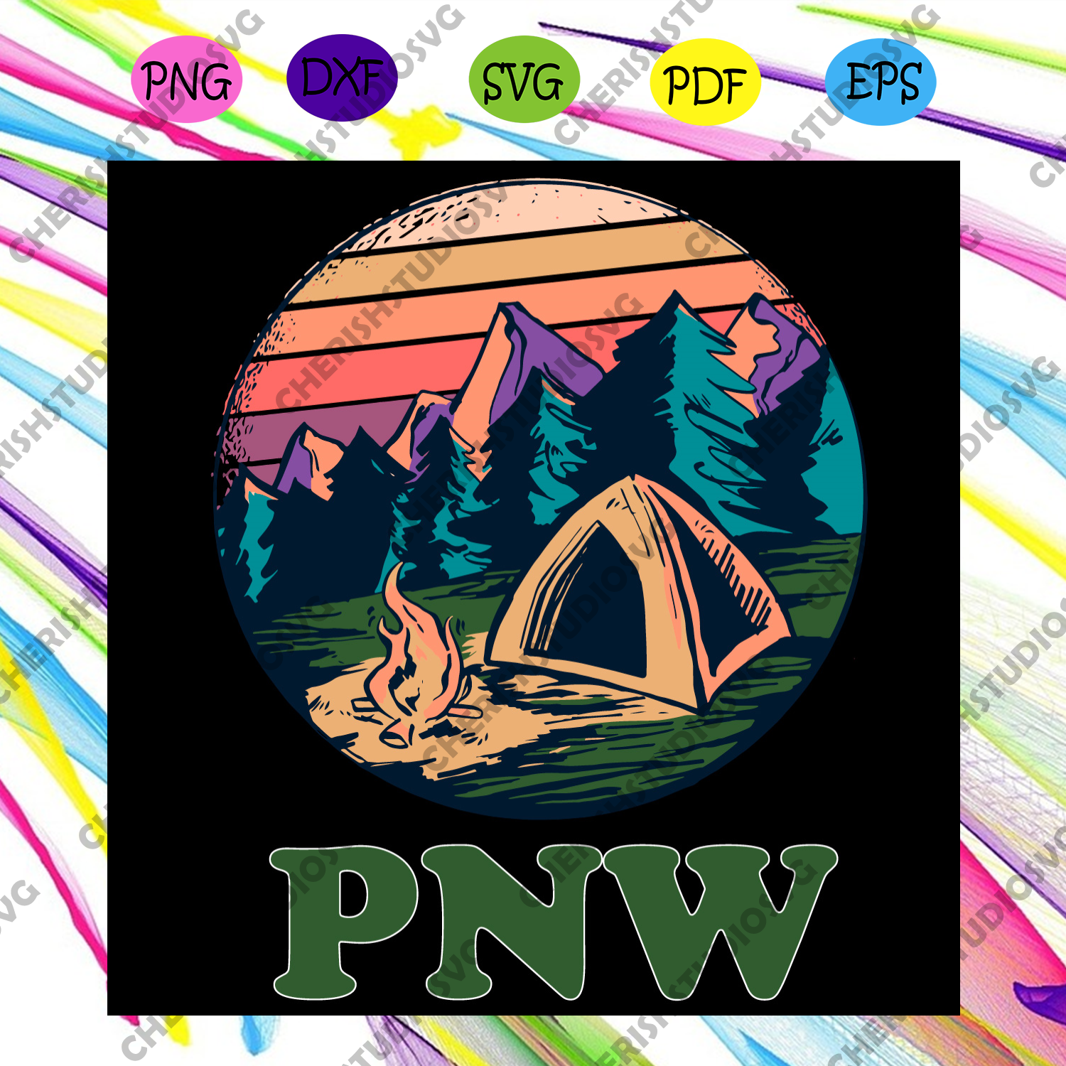 Free Free 57 Mountain Camping Svg SVG PNG EPS DXF File