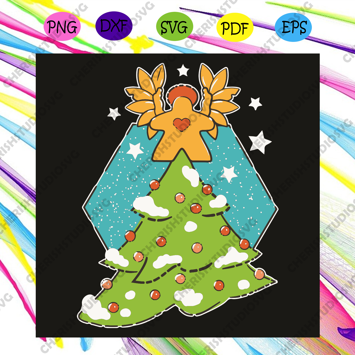 Download Christmas Meeple Svg Christmas Svg Christmas Tree Svg Meeple Svg M Cherishsvgstudio