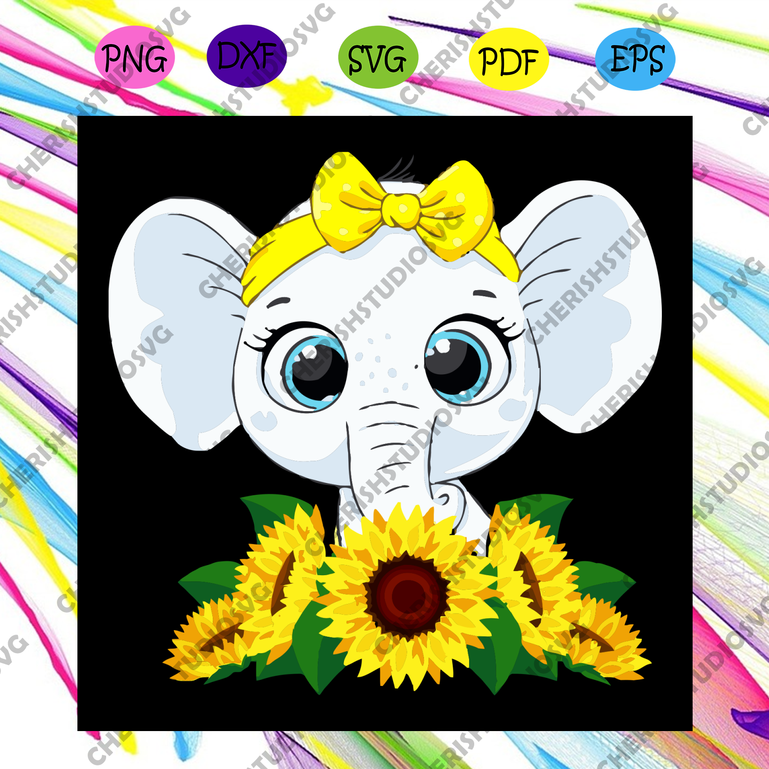 Free Free 51 Sunflower Elephant Svg SVG PNG EPS DXF File