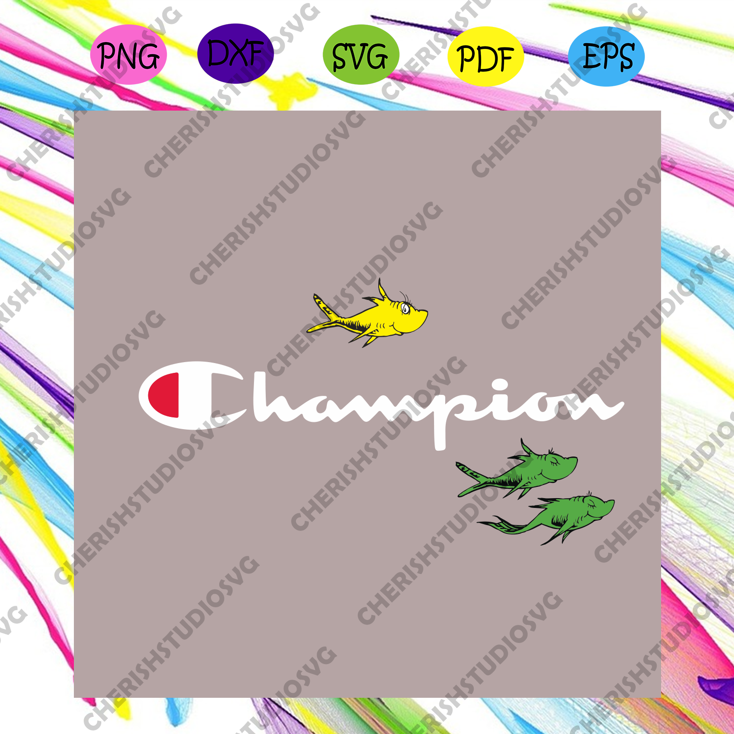 Download Champion Dr Seuss 1 Fish 2 Svg Dr Seuss Svg Champion Svg Fish Svg Cherishsvgstudio