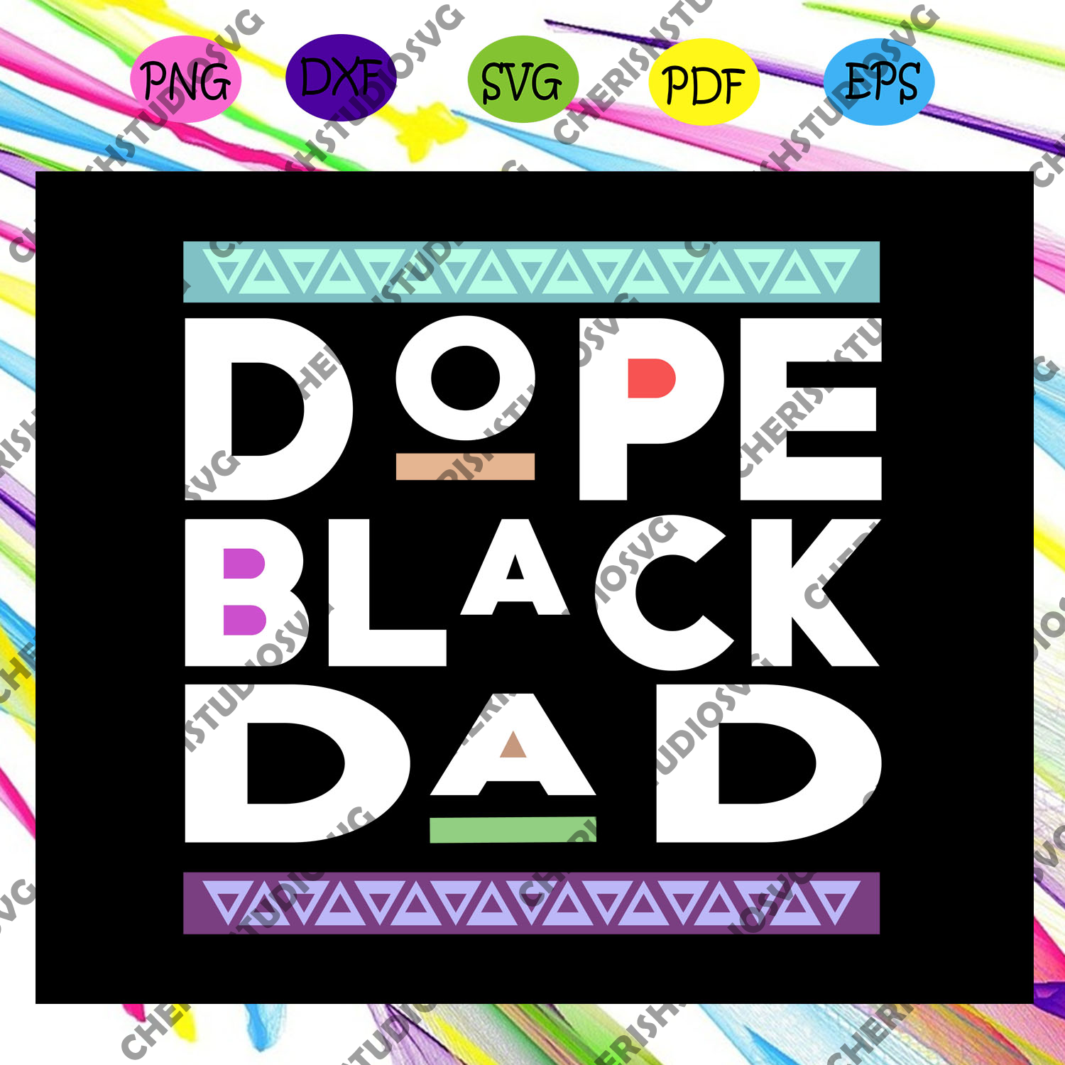 Download Dope Black Dad Svg Proud Black Father Svg Fathers Day Svg Black Fat Cherishsvgstudio