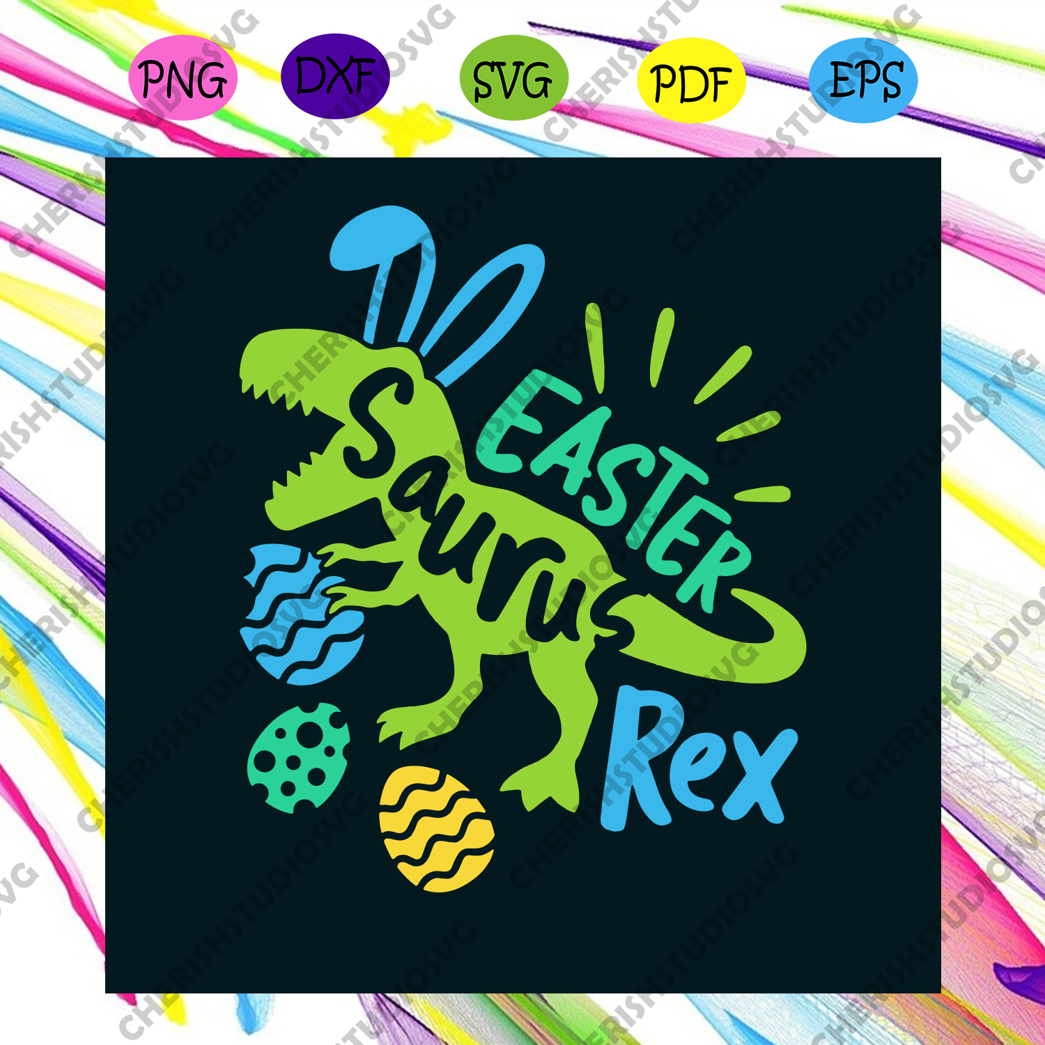 Download Easter Saurus Rex Svg Easter Day Svg Easter Svg Love Svg Easter Sa Cherishsvgstudio