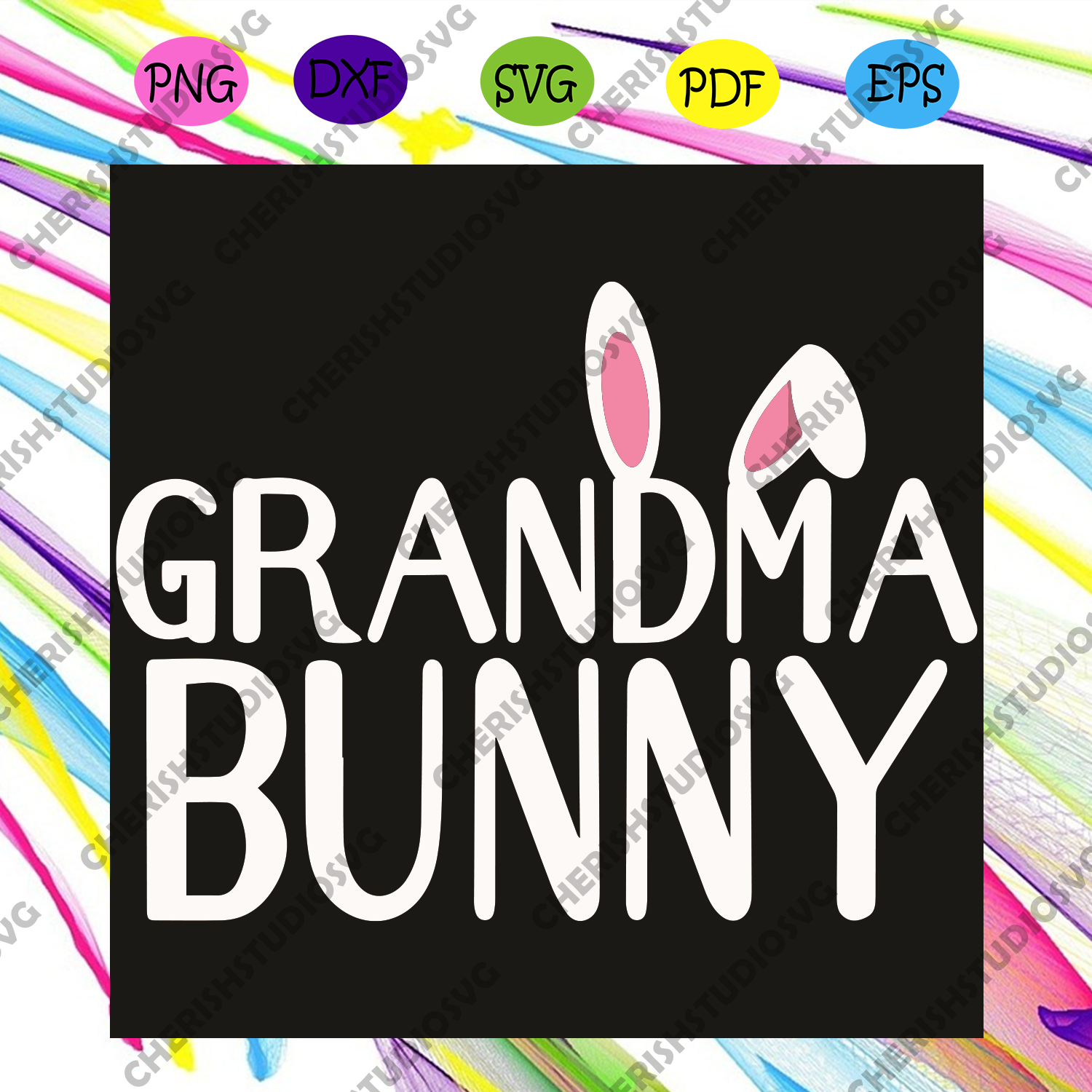 Download Grandma Bunny Easter Svg Easter Svg Grandma Svg Bunny Svg Easter D Cherishsvgstudio