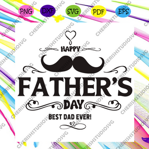 Download Happy Fathers Day Best Dad Ever Svg Fathers Day Svg Beard Svg Heart Cherishsvgstudio