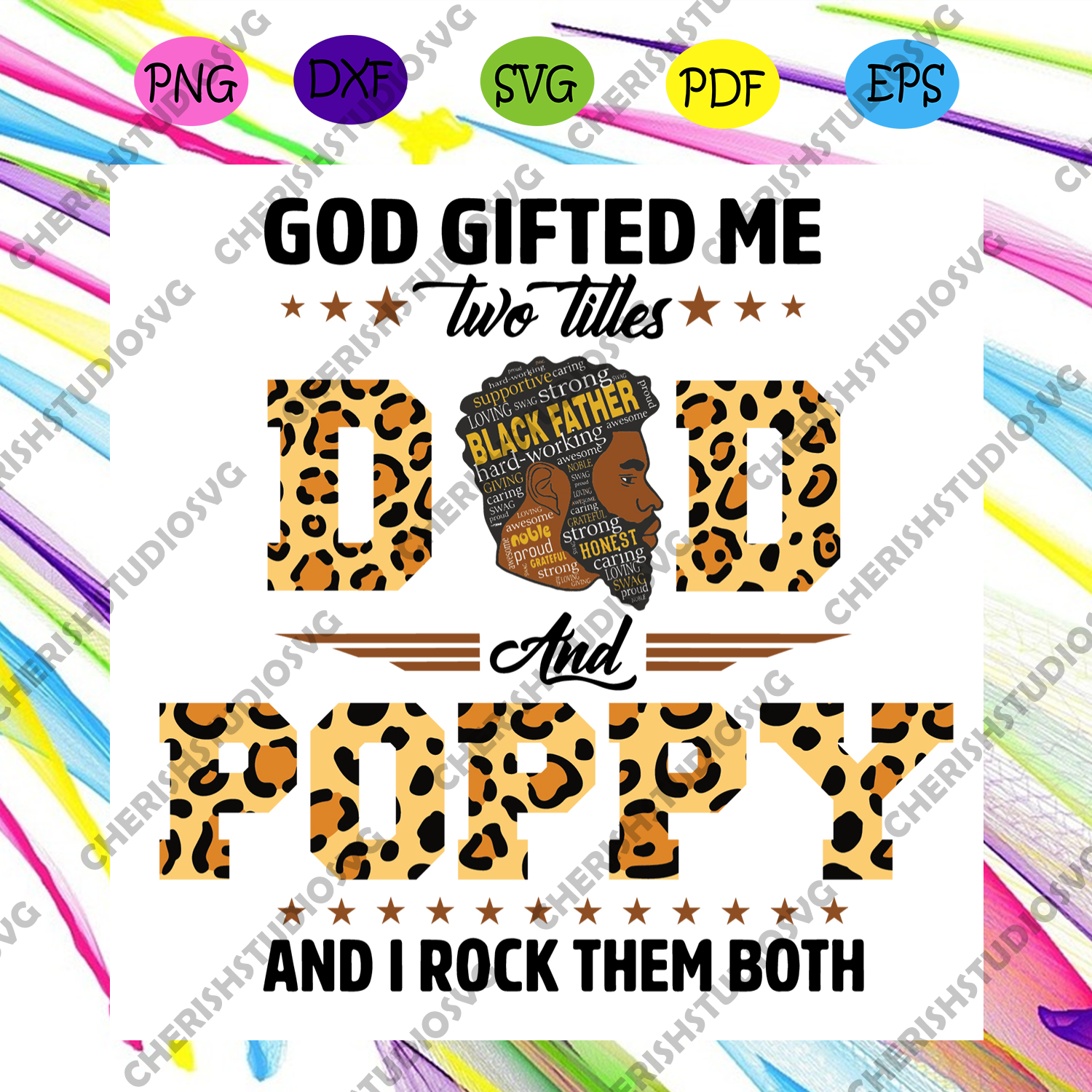 Download God Gifted Me Two Titles Dad And Poppy And I Rock Them Both Svg Fathe Cherishsvgstudio